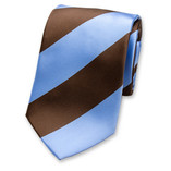 Cravate marron/bleu - Thumbnail 1