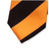 Cravate noir/orange - Thumbnail 2