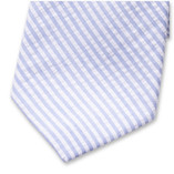 Cravate Seersucker - Bleu clair - Thumbnail 2