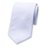 Cravate Seersucker - Bleu clair - Thumbnail 1