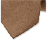 Cravate homme en lin - Moka - Thumbnail 2