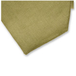 Cravate homme en lin - Vert Pistache - Thumbnail 2