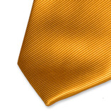 Cravate en polyester jaune ocre - Thumbnail 2