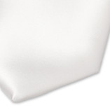 Cravate blanche en satin polyester - Thumbnail 2