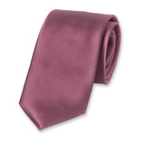 Cravate Mauve en satin polyester - Thumbnail 1