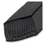Cravate étroite Noir - Cercle - Thumbnail 3