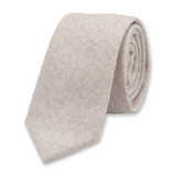 Cravate Beige - Laine - Thumbnail 1