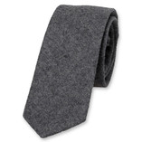 Cravate Gris Foncé - Laine - Thumbnail 1