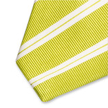 Cravate XL lime/ blanc rayé - Thumbnail 2