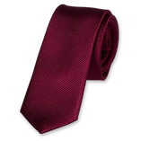 Cravate super slim Bourgogne - Thumbnail 1
