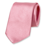 Cravate satin Rose - Thumbnail 1