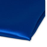 Pochette bleu roi de satin polyester - Thumbnail 2