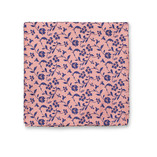 Pochette de costume de luxe rose clair - Fleurs bleues - Thumbnail 1