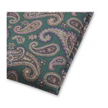 Pochette de costume Paisley Vert Foncé - Thumbnail 2
