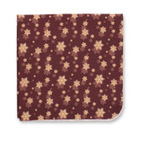 Pochette de Noël Rouge Bordeaux - Etoiles des Neiges Dorées - Thumbnail 1