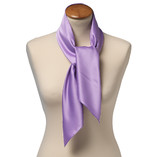 Foulard polyester lilas - carré - Thumbnail 2