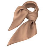 Foulard polyester beige - carré - Thumbnail 1