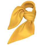 Foulard polyester jaune - carré - Thumbnail 1