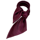Foulard soie aubergine - carré - Thumbnail 1