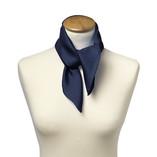 Foulard soie bleu foncé - carré - Thumbnail 2