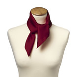 Foulard soie bordeaux - carré - Thumbnail 2
