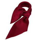 Foulard soie rouge cerise - carré - Thumbnail 1