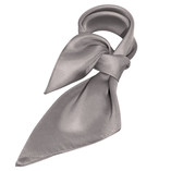 Foulard soie gris - carré - Thumbnail 1