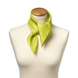 Foulard soie lime - carré - Thumbnail 2