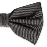 Nœud papillon homme gris foncé - Thumbnail 2