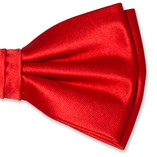 Nœud papillon en polyester rouge tomate - Thumbnail 2