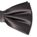 Nœud papillon en polyester gris foncé - Thumbnail 2
