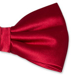Nœud papillon en polyester rouge foncé  - Thumbnail 2