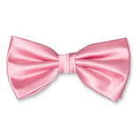 Nœud papillon en polyester rose clair - Thumbnail 1