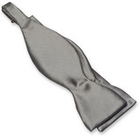 Nœud papillon gris à nouer - Thumbnail 1