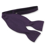 Nœud papillon violet foncé à nouer  - Thumbnail 1