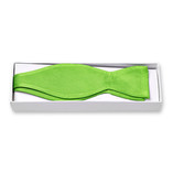 Nœud papillon vert pomme à nouer  - Thumbnail 2