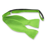 Nœud papillon vert pomme à nouer  - Thumbnail 1