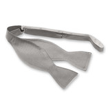 Nœud papillon gris à nouer - Thumbnail 1