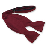 Nœud papillon bordeaux à nouer  - Thumbnail 1