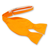 Nœud papillon orange à nouer  - Thumbnail 1