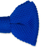 Nœud papillon tricoté bleu roi - Thumbnail 2