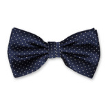 Nœud papillon à pois - marine - Thumbnail 1