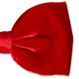 Nœud papillon en velours rouge - Thumbnail 2