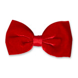 Nœud papillon en velours rouge - Thumbnail 1