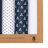 Mouchoirs homme - Blue - Blanc - Thumbnail 2