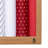 Mouchoirs homme - Bleu foncé Blanc - Thumbnail 2