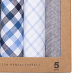 Mouchoirs homme - Bleu Carreuax - Thumbnail 2