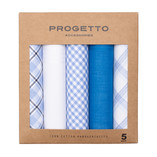 Mouchoirs homme - Bleu vif - Thumbnail 1