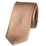 Cravate slim beige - Thumbnail 1