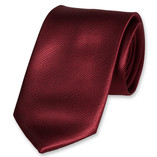 Cravate en polyester bordeaux - Thumbnail 1